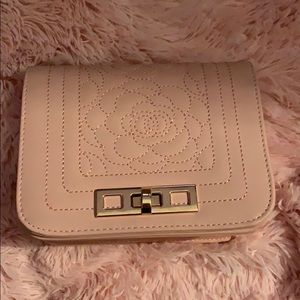 Rose embroidered purse
